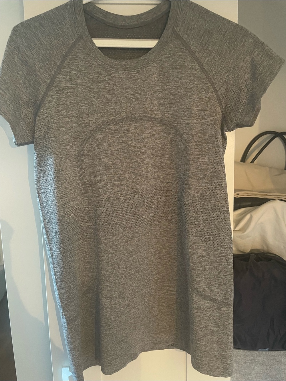 lululemon athletica Short Sleeve Athletic Tee in Heather Gray